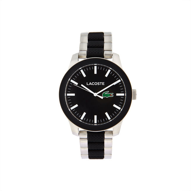 Unisex Lacoste.12.12 Mixed Material Black Watch Unisex Lacoste.12.12 Mixed Material Black Watch