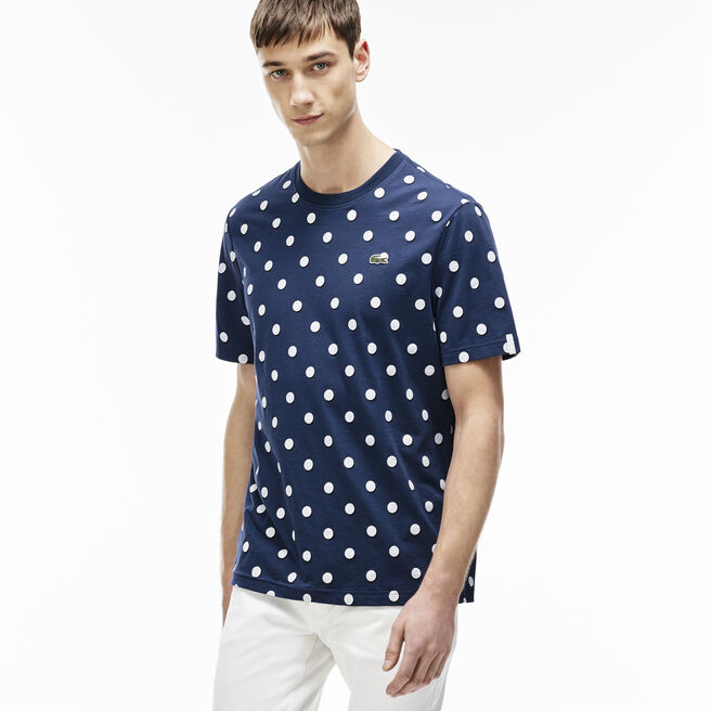 Men's L!VE Crew Neck Polka Dot Jersey T-shirt Men's L!VE Crew Neck Polka Dot Jersey T-shirt