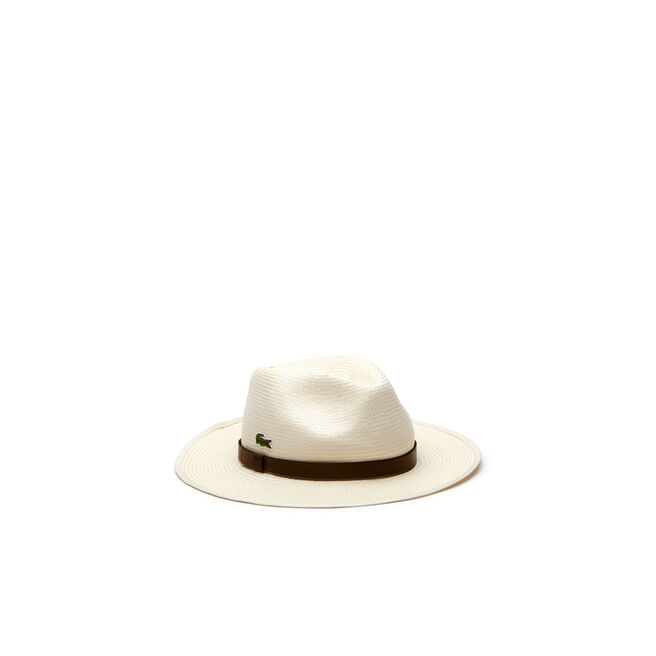 Woven Straw Hat With Drawstring Strap Woven Straw Hat With Drawstring Strap