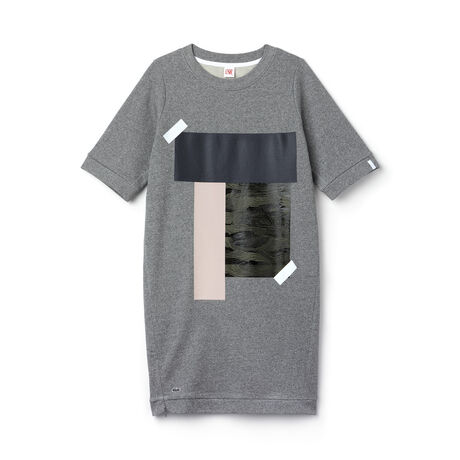 Women's L!VE Colorblock Patch Fleece T-shirt Dress
