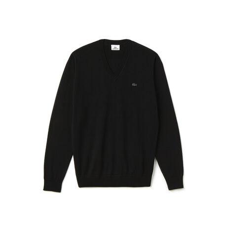 RIBBED V-NECK SWEATER